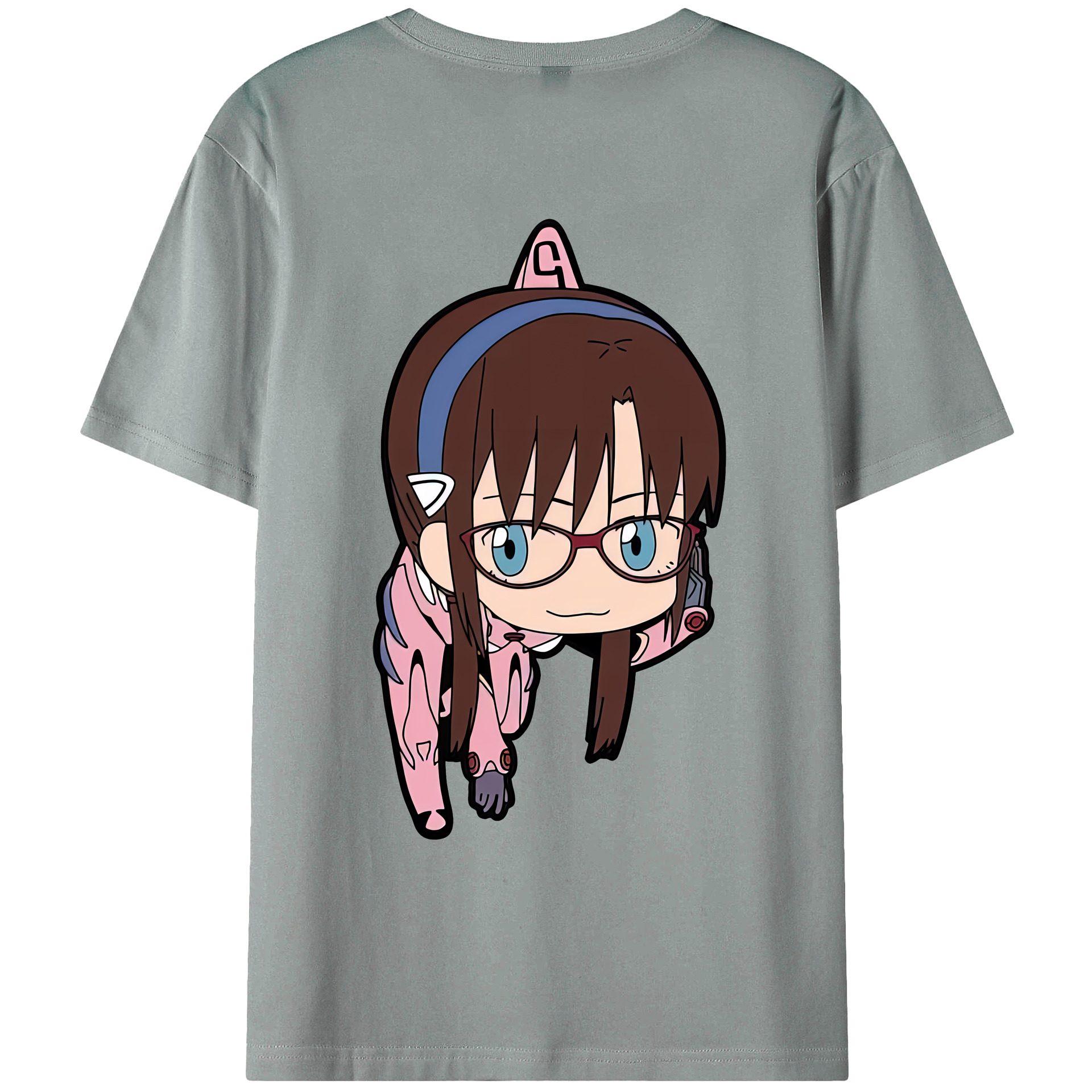 （画像用） EVA 新世紀エヴァンゲリオン 綿100％ メンズ半袖Tシャツ（バックプリント） 通気性